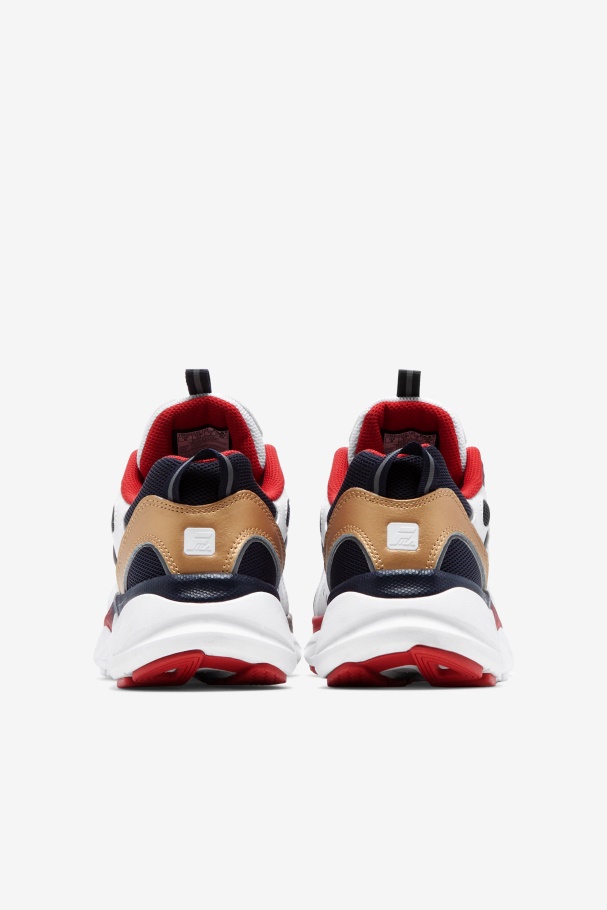 White/Blue/Red Fila UK Men\'s Trigate