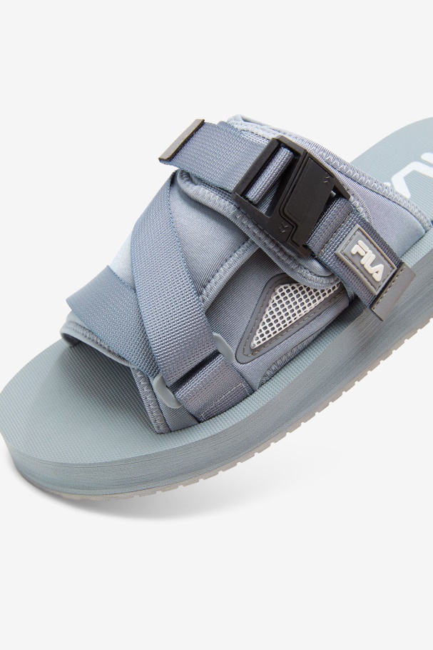 Men\'s Sol-Slide V2 Monument/White Fila UK
