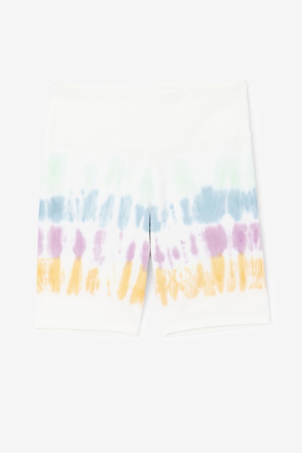 White Tie Dye Fila UK Taima Tie Dye Bike Short