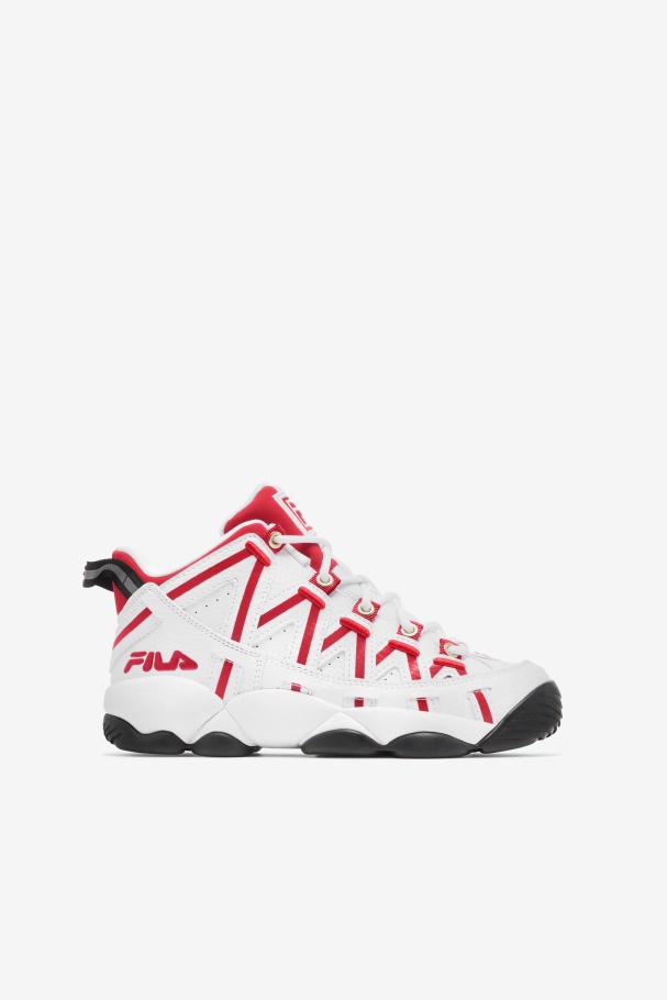 White/Red/Black Fila UK Little Kids' Stackhouse