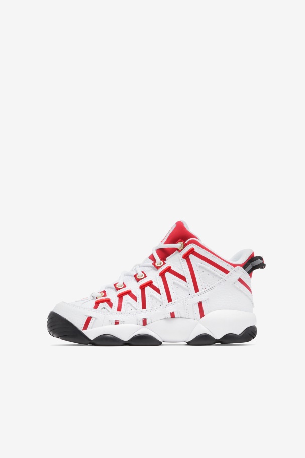 White/Red/Black Fila UK Little Kids\' Stackhouse
