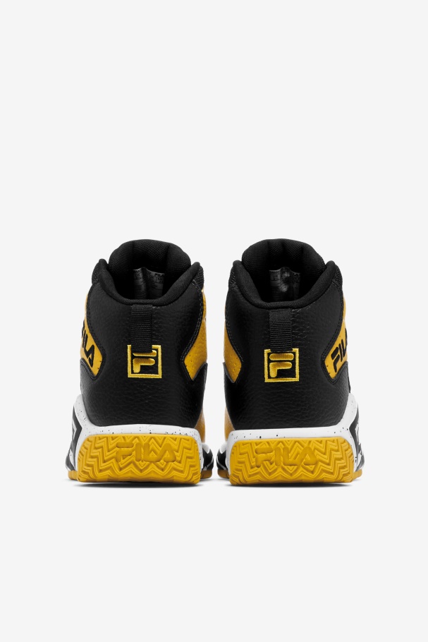 Lemon/Black/White Little Kids\' Mb Fila UK