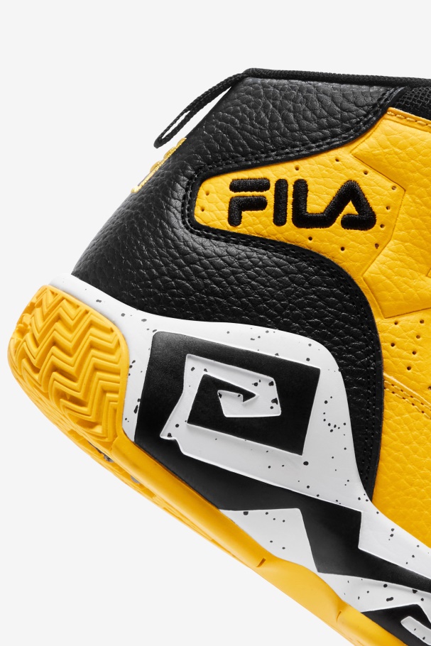 Lemon/Black/White Little Kids\' Mb Fila UK