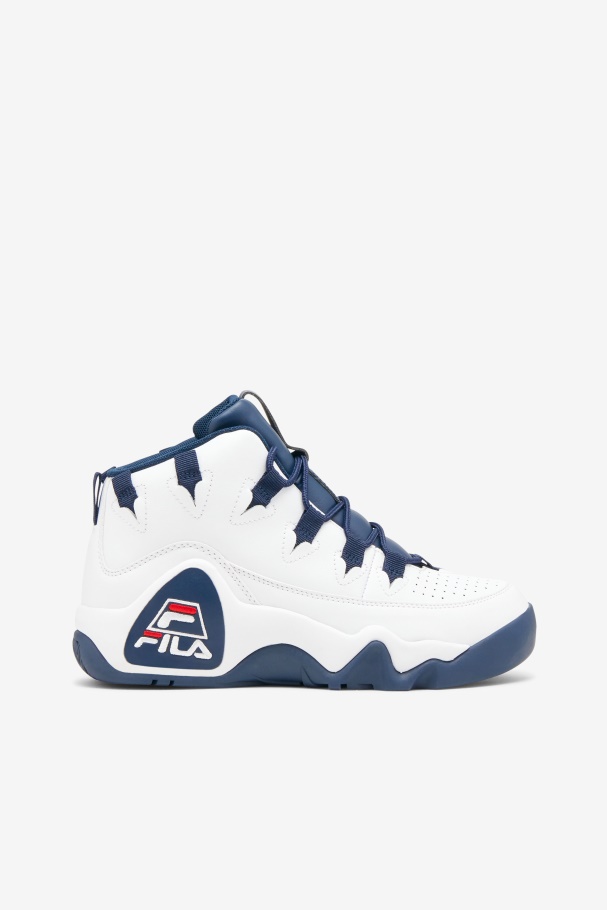 White/Navy/Red Women's Grant Hill 1 Fila UK