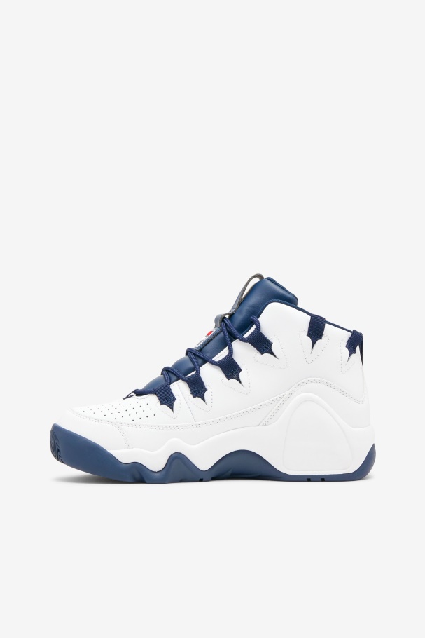 White/Navy/Red Women\'s Grant Hill 1 Fila UK