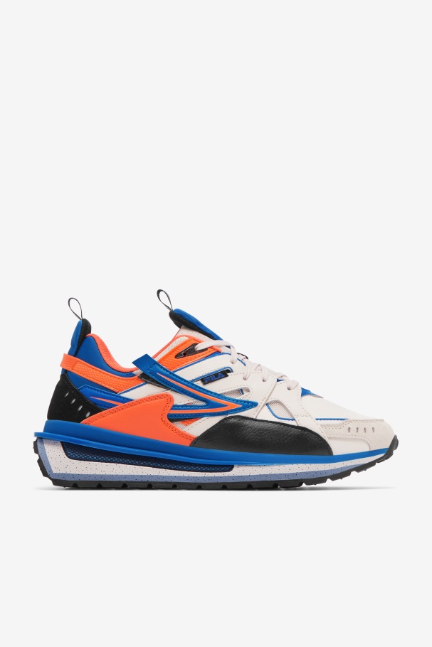 White/Black/Blue Men's Sandenal Fila UK