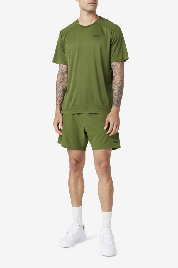 Chive/Black Fila UK Kaab Crew
