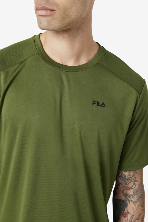 Chive/Black Fila UK Kaab Crew