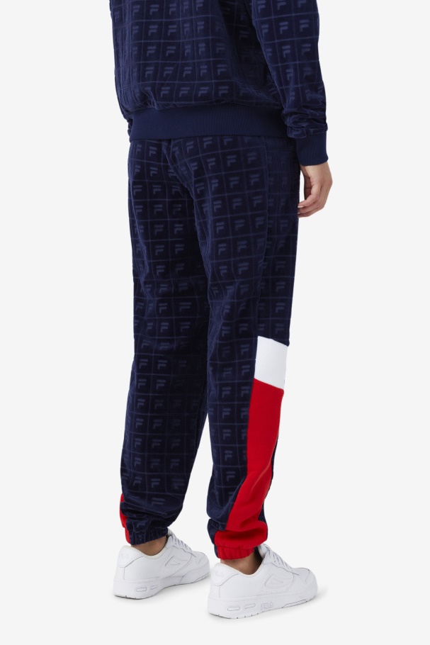 Navy/Red/White Helen Velour Jogger Fila UK