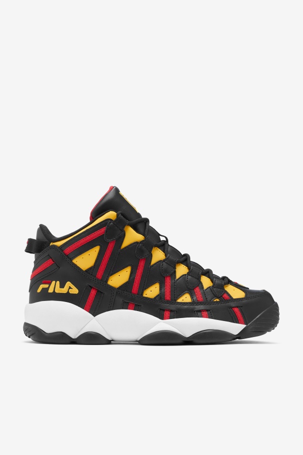 Lemon/Black/Red Men's Stackhouse Spaghetti Fila UK
