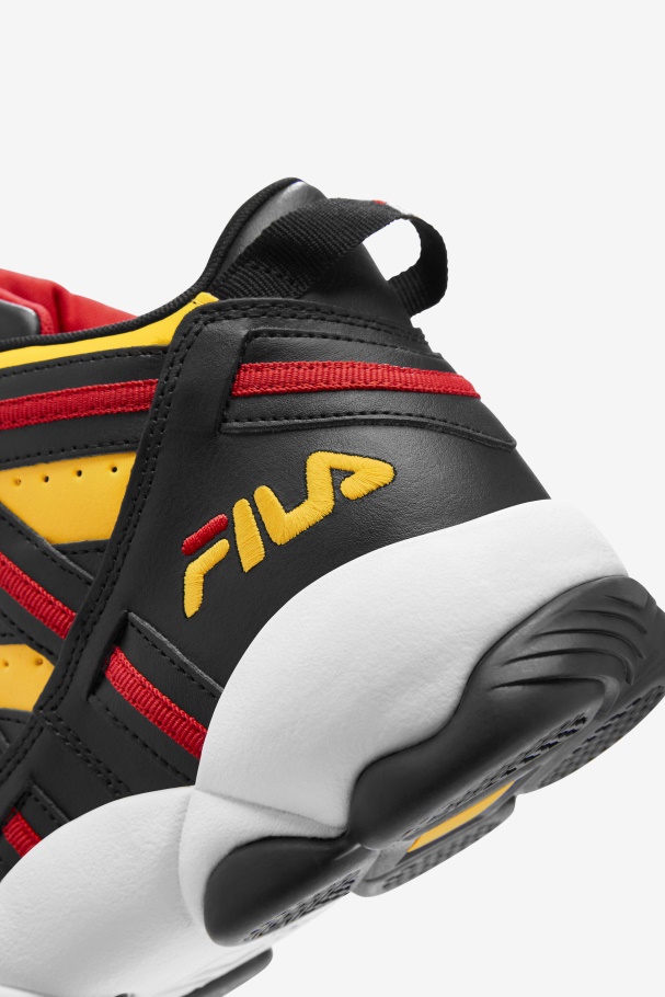 Lemon/Black/Red Men\'s Stackhouse Spaghetti Fila UK