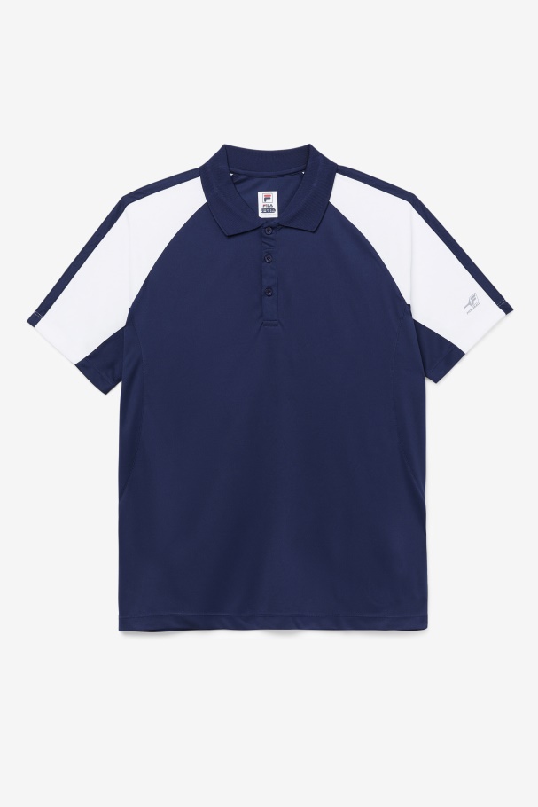 Pickleball Polo Navy/White Fila UK