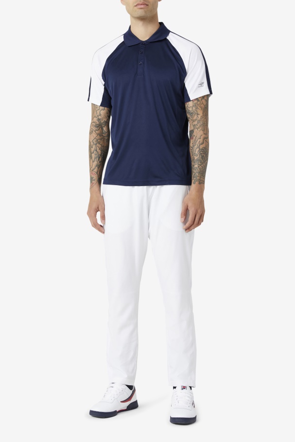 Pickleball Polo Navy/White Fila UK