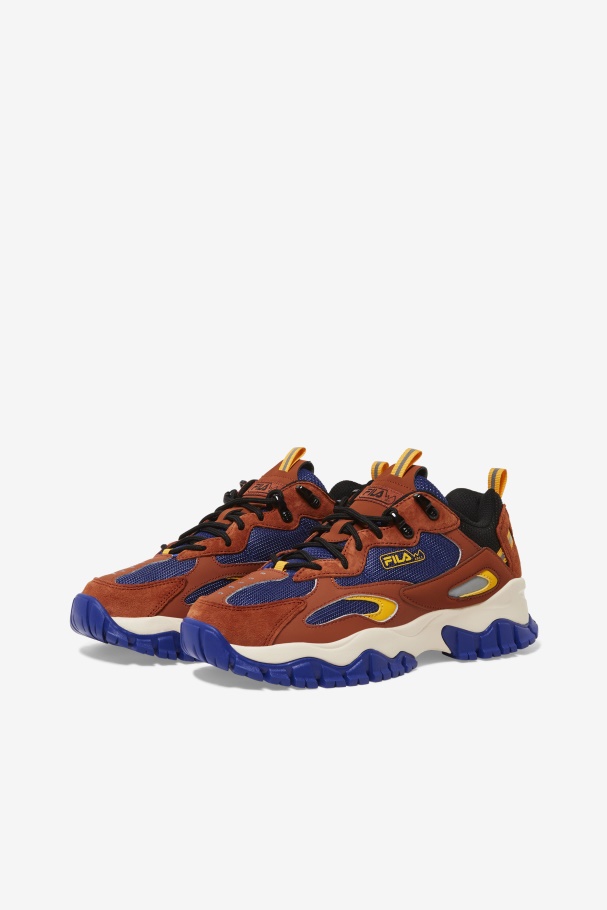 Fila UK Women\'s Ray Tracer Tr 2 Bombay Brown/Blue/Ecru