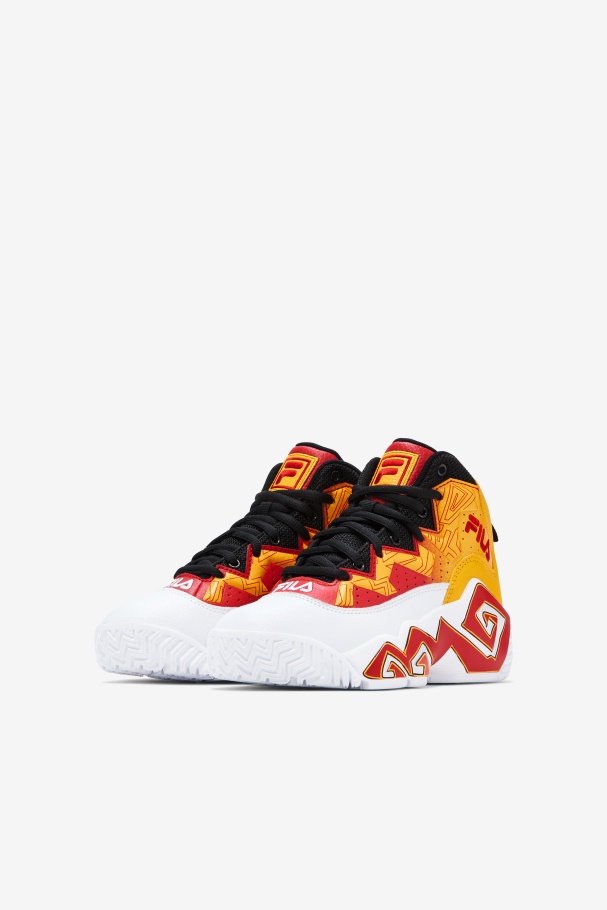 Little Kids\' Mb Fila UK White/Gold/Red