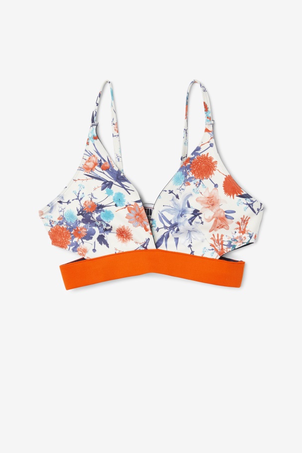 Charlee Bra Top Orange.Com Fila UK