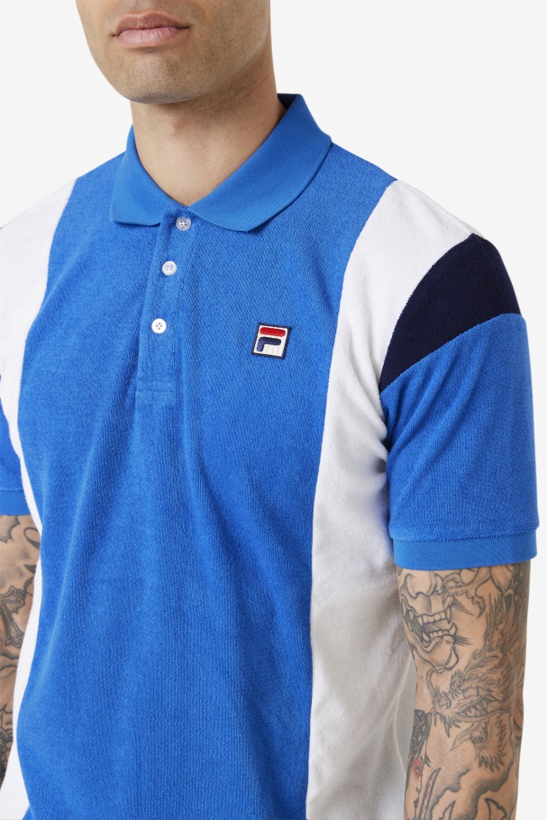 Astro Terry Polo Fila UK Strong Blue/White/Navy