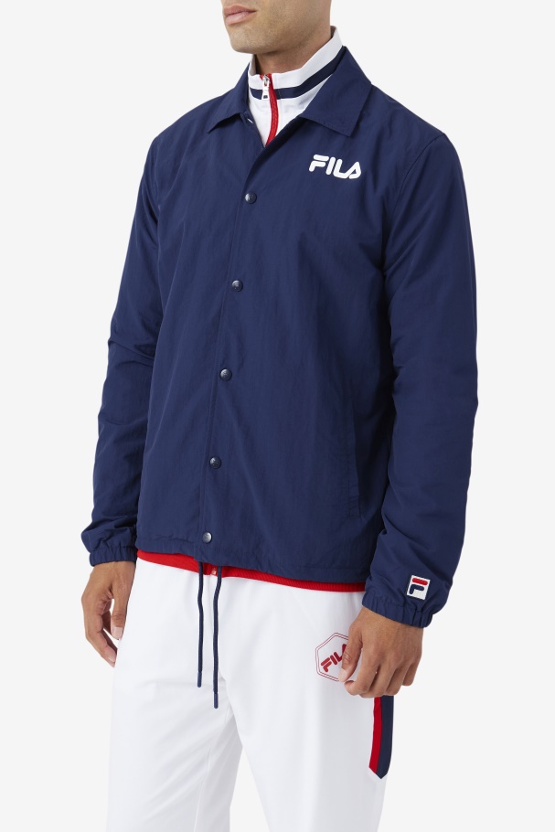 Navy Coaches Jacket Fila UK
