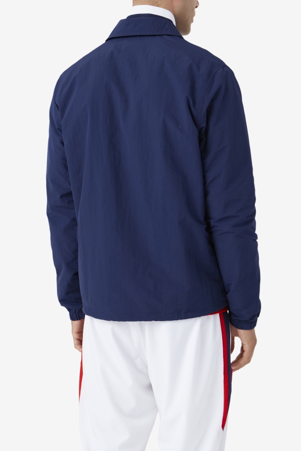 Navy Coaches Jacket Fila UK