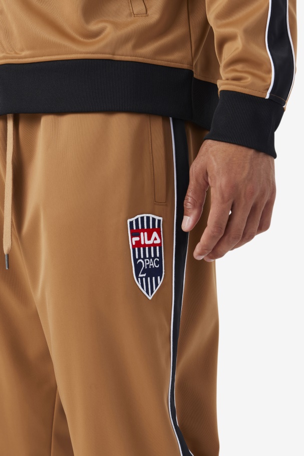 Tobacco Brown/White 2Pac Track Pant Fila UK