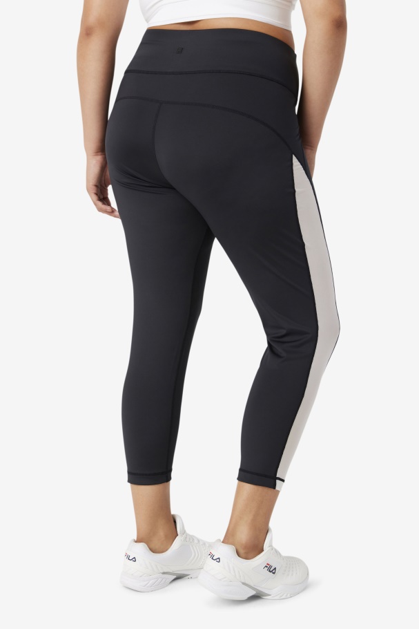 Forza Contrast 7/8 Leggings Fila UK Black/White