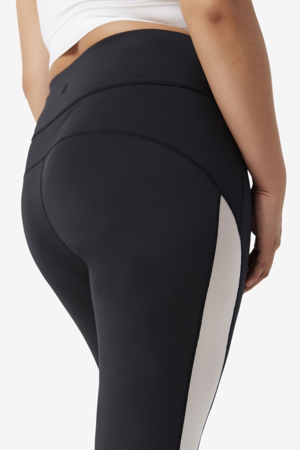 Forza Contrast 7/8 Leggings Fila UK Black/White