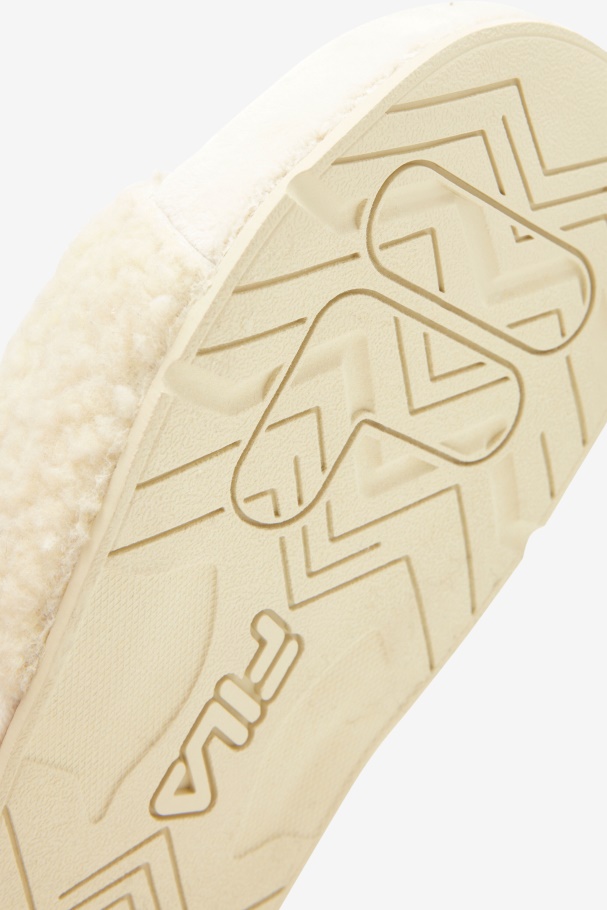 Cream/Navy/Red Fila UK Women\'s Fuzzy Drifter