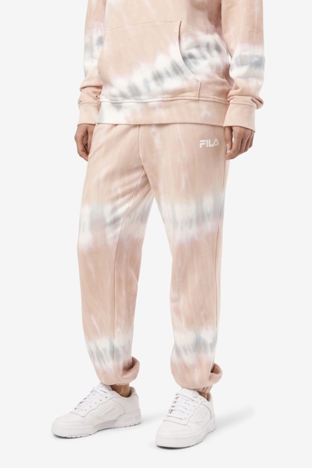Fila UK Raleigh Tie Dye Jogger Gardenia/White/Belgian Block