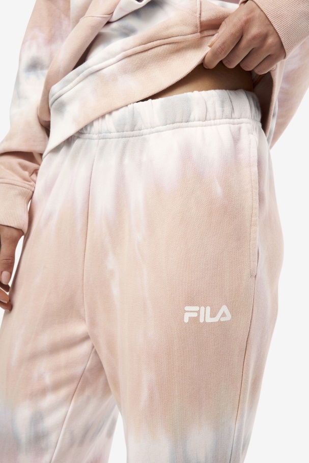Fila UK Raleigh Tie Dye Jogger Gardenia/White/Belgian Block