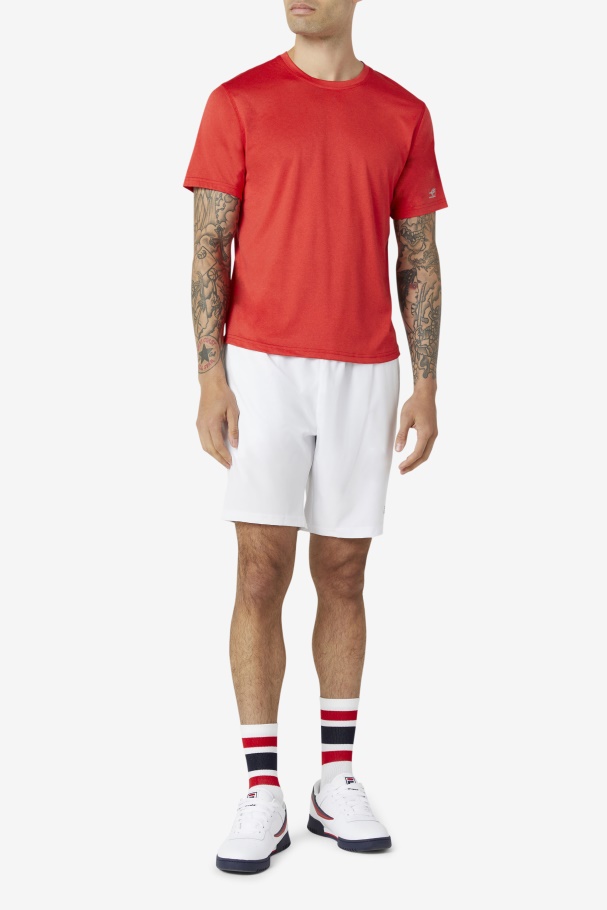 Fila UK Red Pickleball Scallop Hem Crew