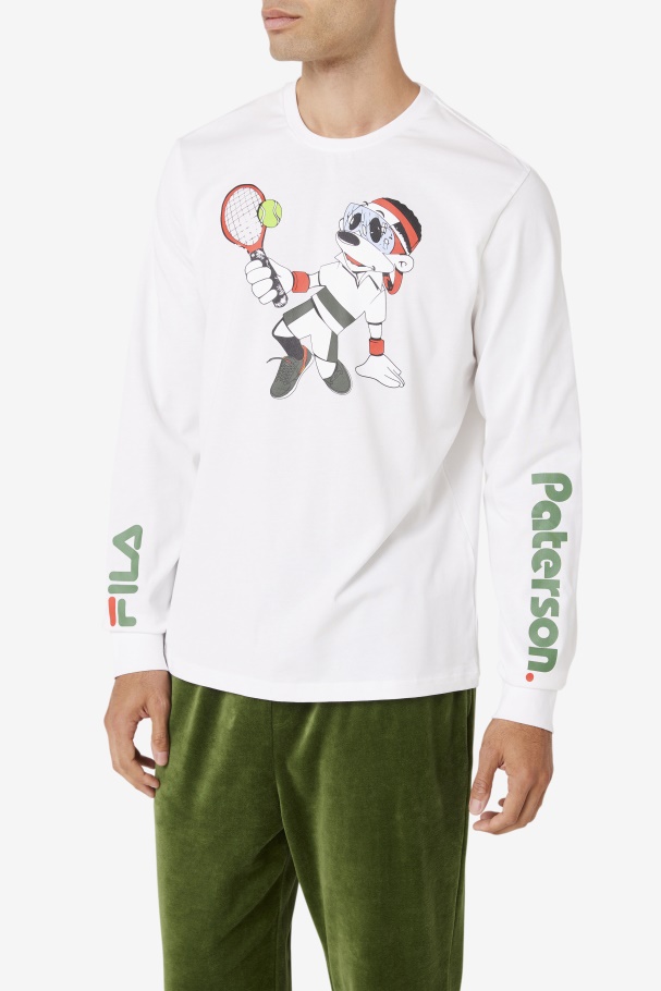Fila UK White Fila UK X Paterson Long Sleeve Tee