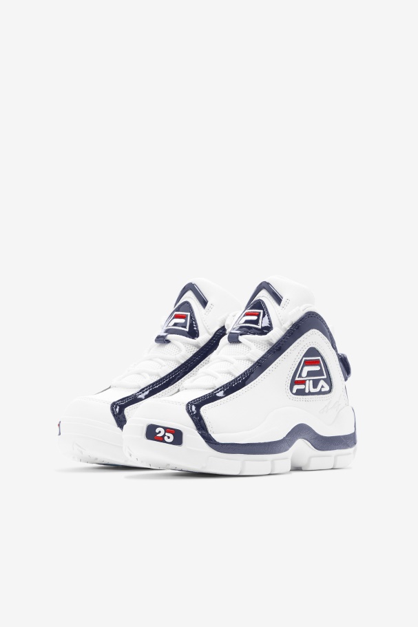 White/Navy/Red Fila UK Little Kids\' Grant Hill 2 25th Anniversary Edition