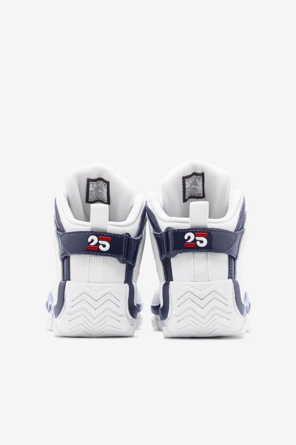 White/Navy/Red Fila UK Little Kids\' Grant Hill 2 25th Anniversary Edition