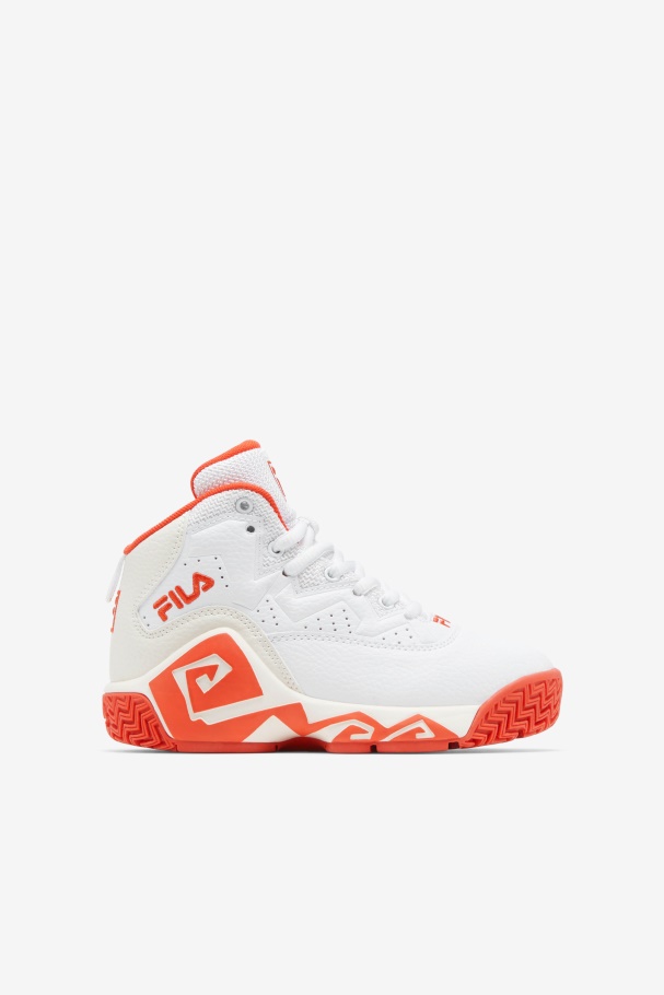 Little Kids' Mb White/Mandarin Red/Gardenia Fila UK