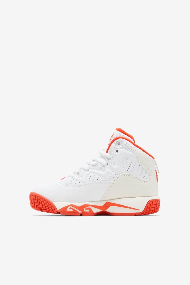 Little Kids\' Mb White/Mandarin Red/Gardenia Fila UK