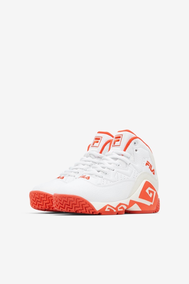 Little Kids\' Mb White/Mandarin Red/Gardenia Fila UK