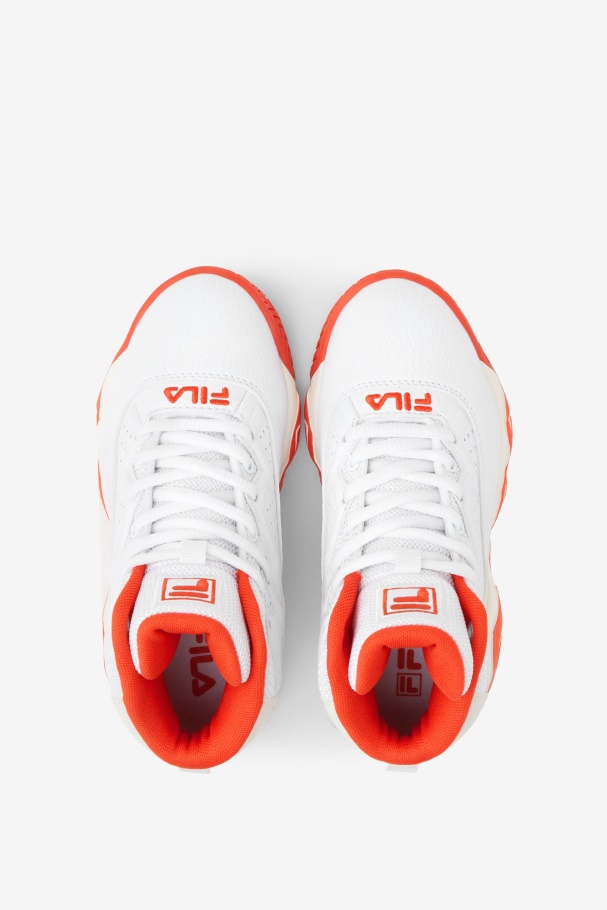 Little Kids\' Mb White/Mandarin Red/Gardenia Fila UK