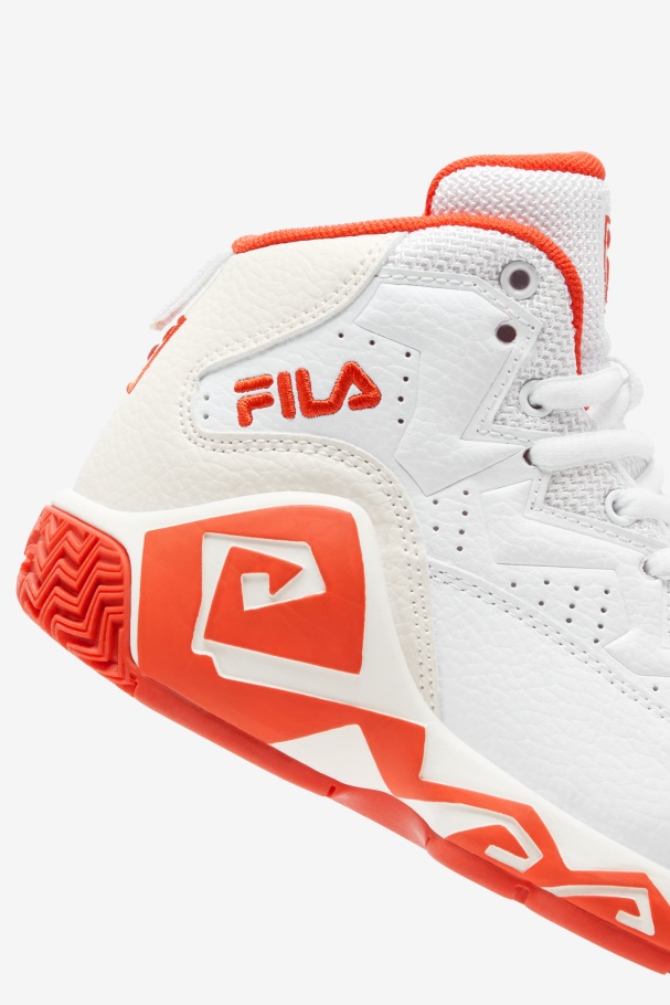 Little Kids\' Mb White/Mandarin Red/Gardenia Fila UK