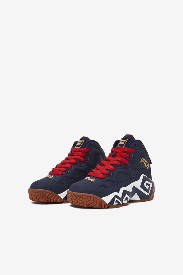 Navy/White/Metallic Gold Fila UK Little Kids\' Mb