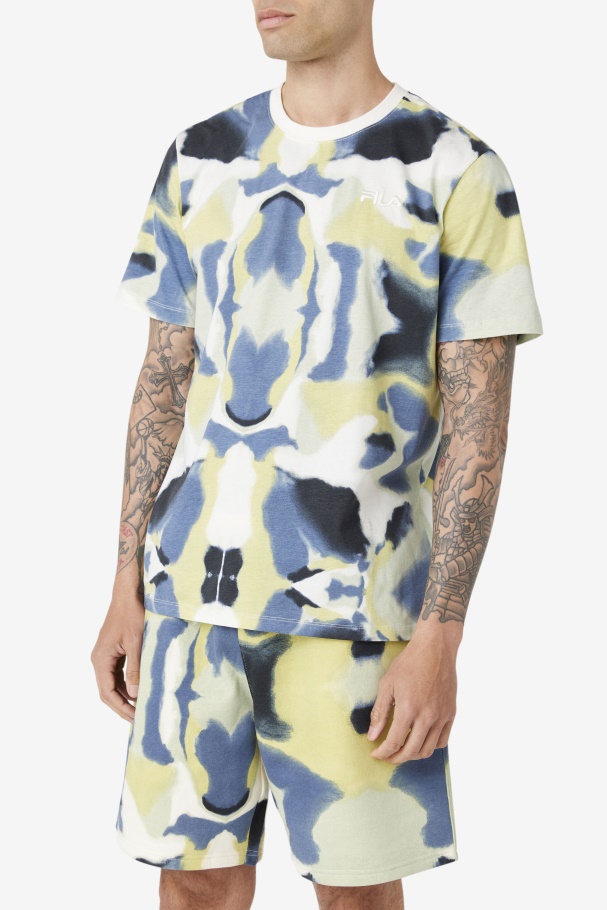 Acotas Tee Brushstroke Print Fila UK