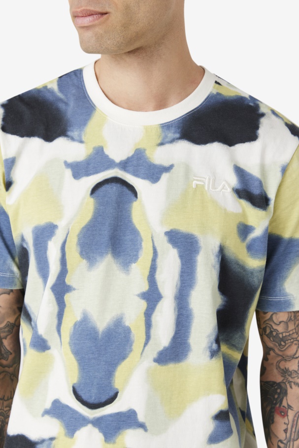 Acotas Tee Brushstroke Print Fila UK