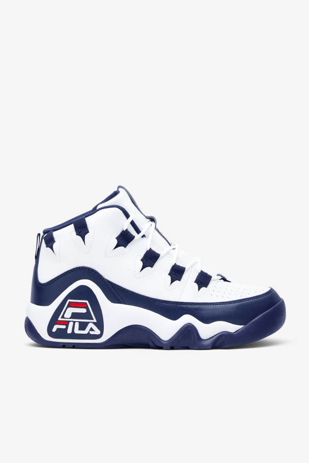 Fila UK Men's Grant Hill 1 White/Navy/Red