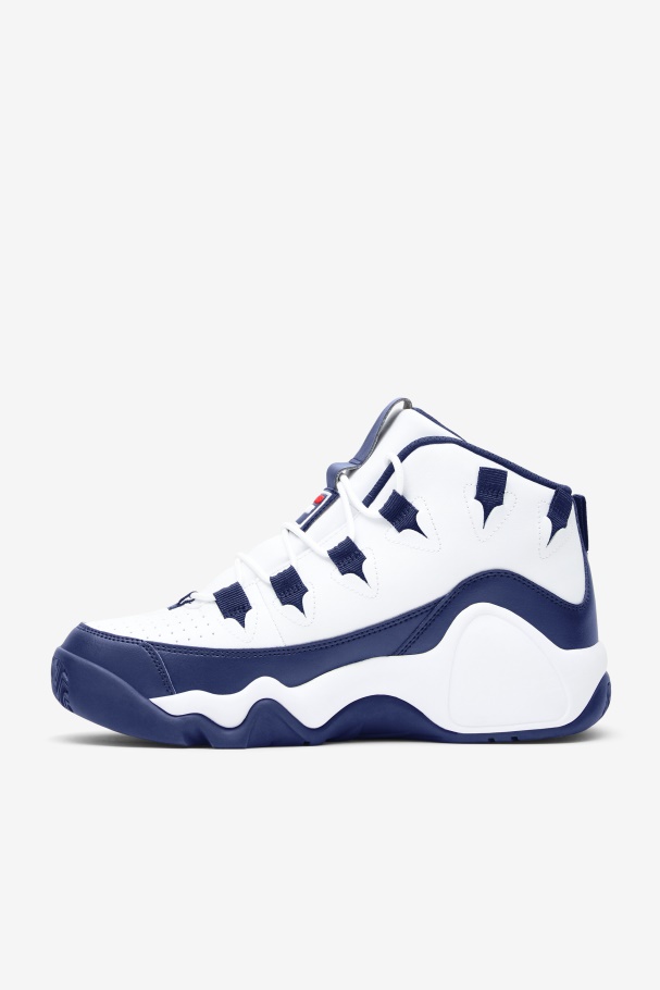 Fila UK Men\'s Grant Hill 1 White/Navy/Red