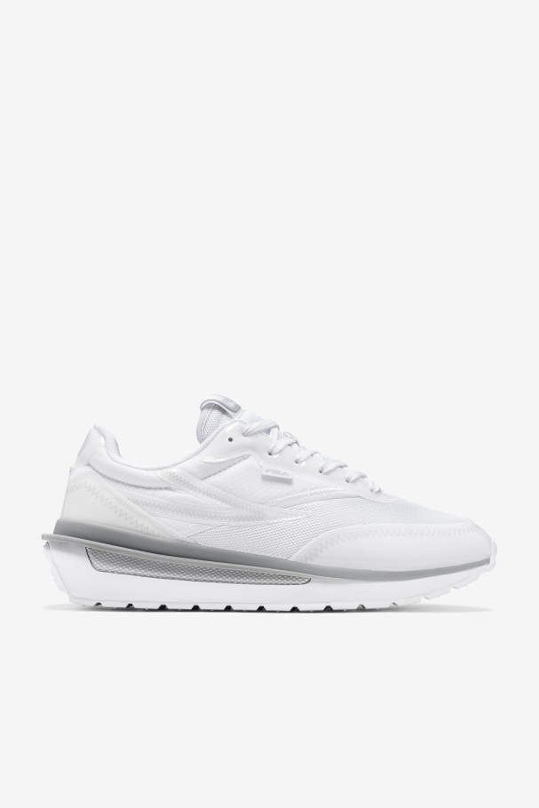 Fila UK Men's Renno Patched White/Glacier Gray
