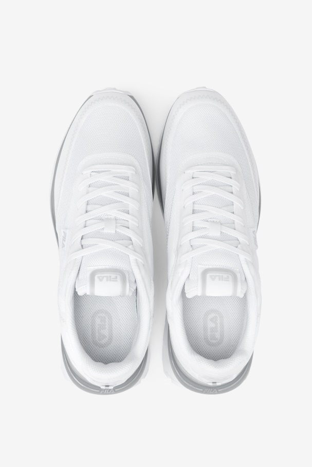 Fila UK Men\'s Renno Patched White/Glacier Gray