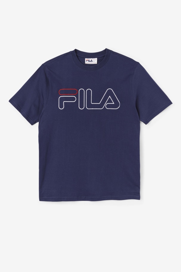 Navy/White/Red Fila UK borough tee
