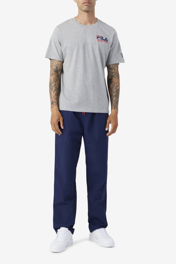 Heather Grey Bevans Park Graphic Tee Fila UK