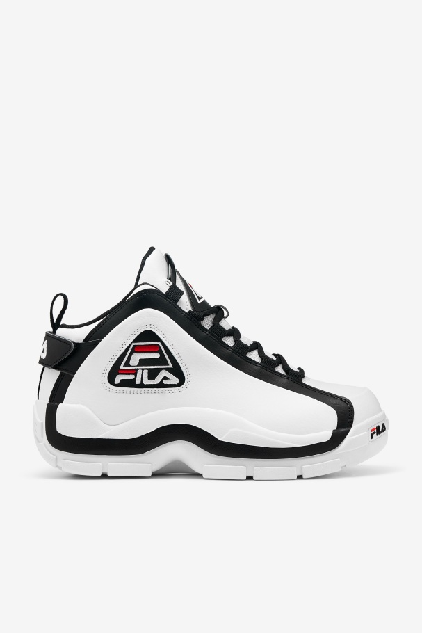 White/Black/Red Fila UK Men's Grant Hill 2