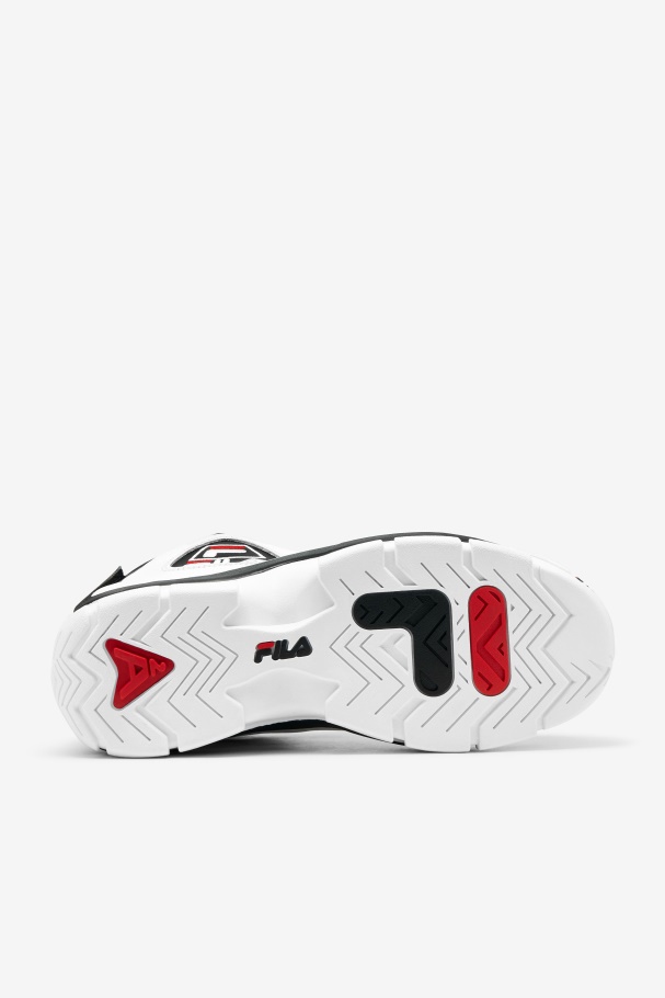 White/Black/Red Fila UK Men\'s Grant Hill 2