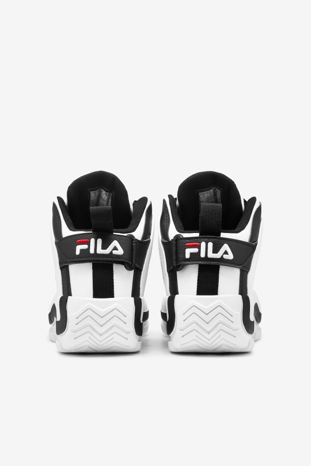 White/Black/Red Fila UK Men\'s Grant Hill 2